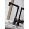 Kingston Brass KSD144RXNB Single-Handle Bathroom Faucet with Push Pop-Up, Naples Bronze KSD144RXNB - alternate 4